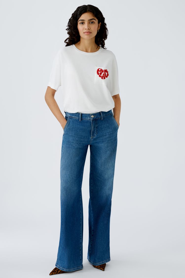 Jeans wide Leg oui fashion 92788