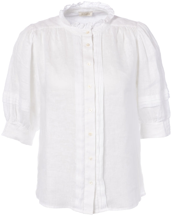 Blouse LAGOS lin blanche