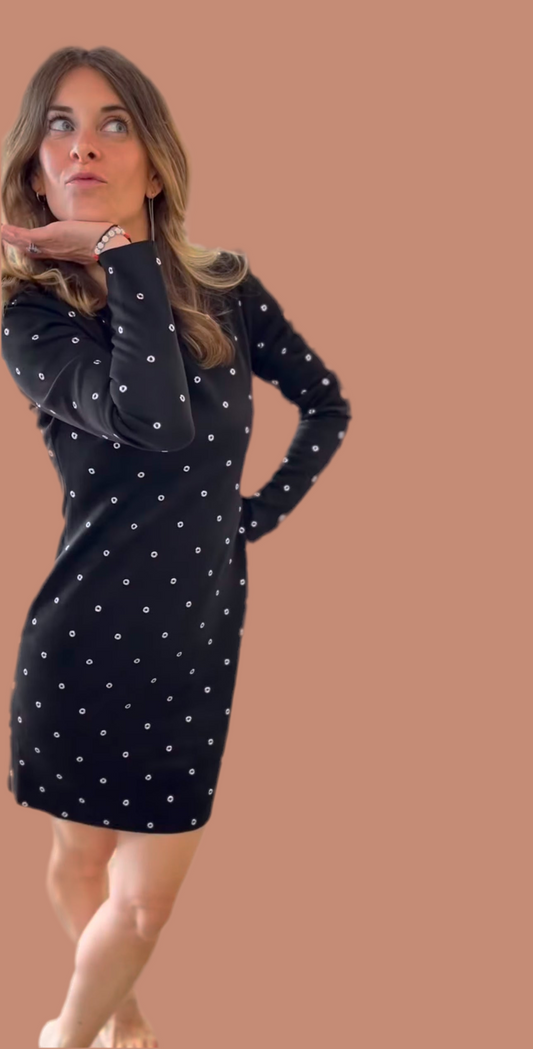 Robe courte ROLINDA à rivets
