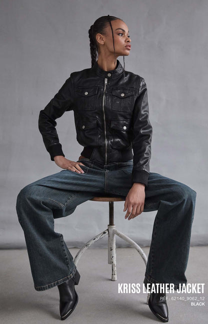 Blouson cuir Kriss