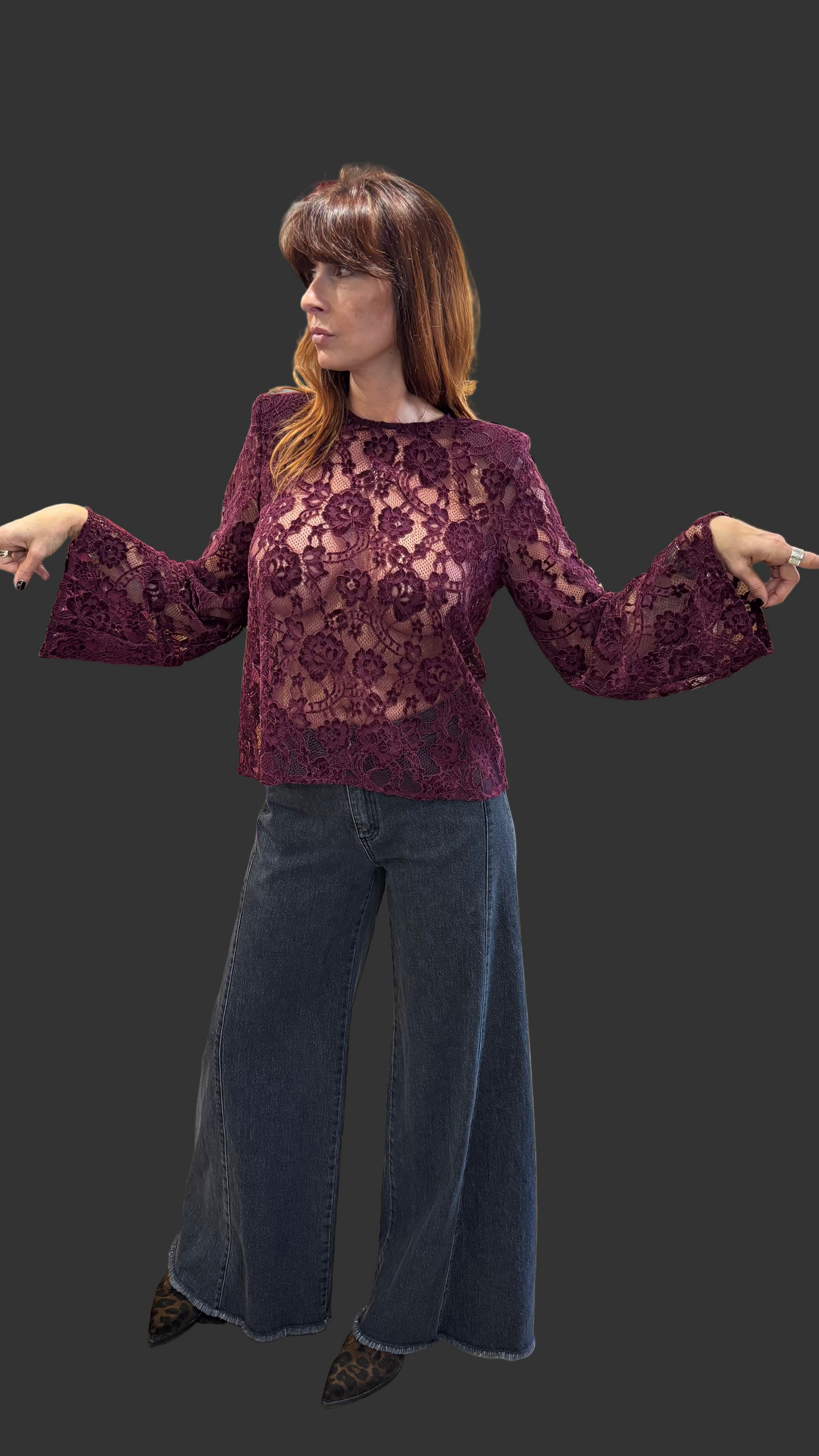 Pull please bordeau M975GG03