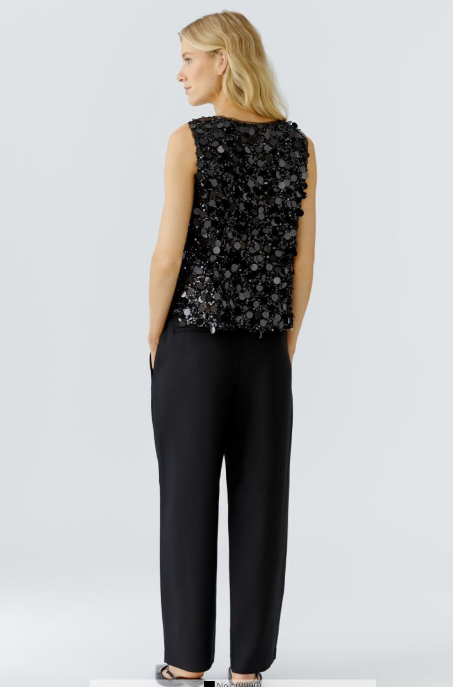 Top paillettes 95123 noir