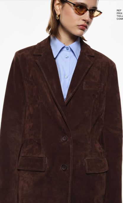 Veste droite  cuir V3025836