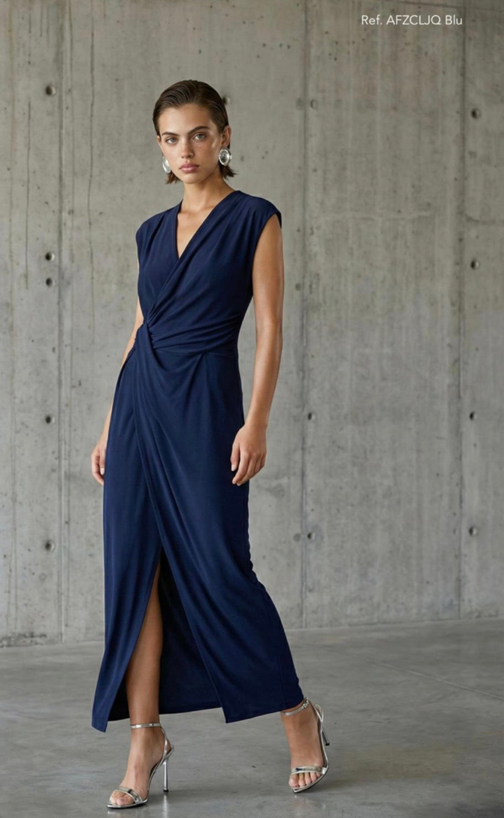 Robe AFZCLJQ bleue marine