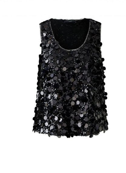 Top paillettes 95123 noir