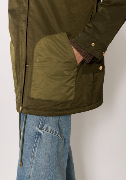 Piupiu parka doublée fausse fourrure