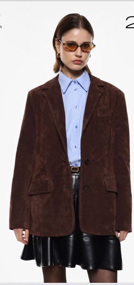 Veste droite  cuir V3025836