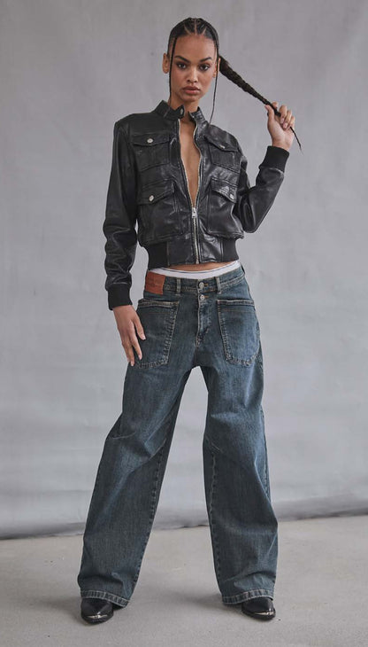 Blouson cuir Kriss