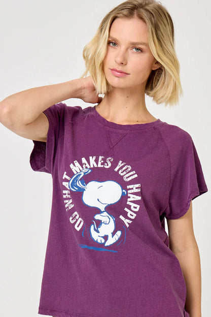 Teeshirt Snoopy TSH2519 purple