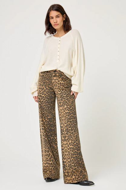 Pantalon léopard JOAN FIVE