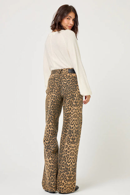 Pantalon léopard JOAN FIVE