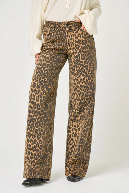 Pantalon léopard JOAN FIVE