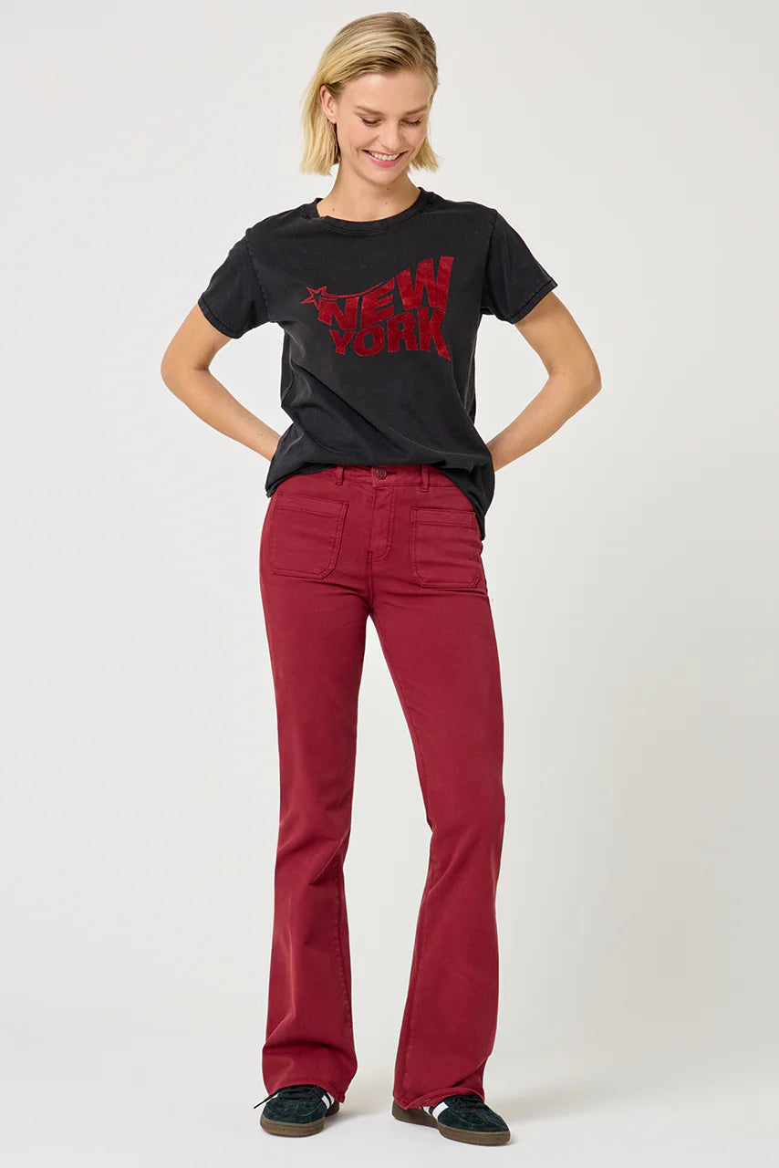 Pantalon Luna burgundy
