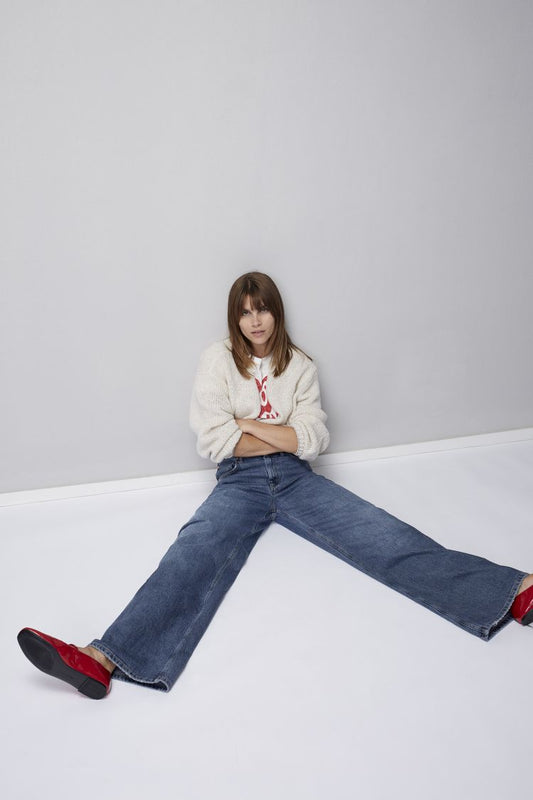 Jeans wide Leg oui fashion 92788