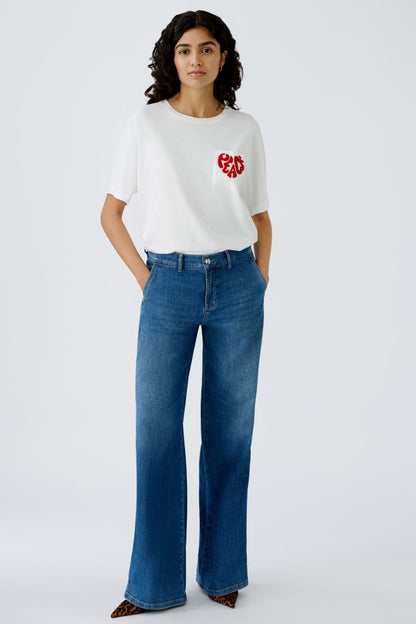 Jeans wide Leg oui fashion 92788