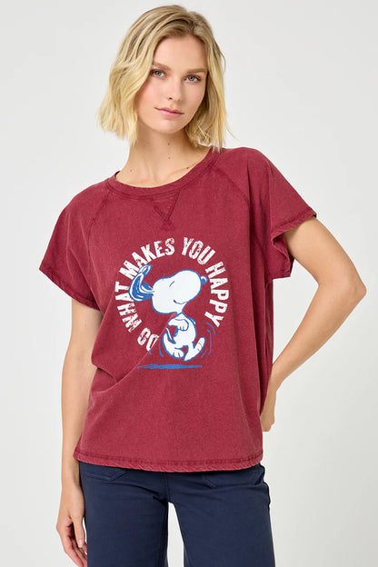 Teeshirt snoopy Burgundy TSH2519