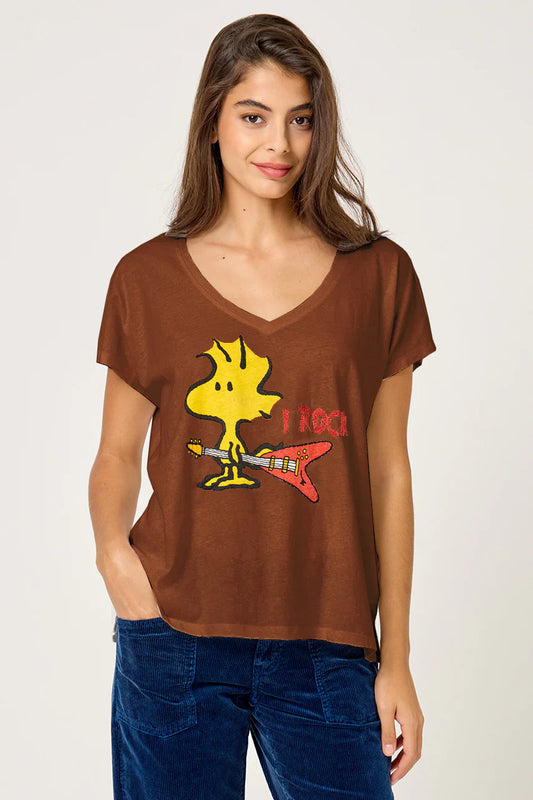 Teeshirt Woodstock chocolate