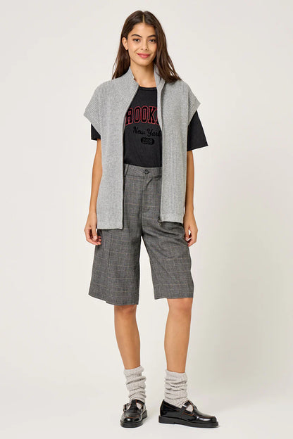 Gilet sans manche zipé GW2512 gris