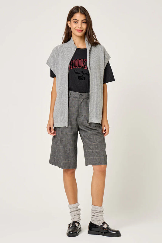 Gilet sans manche zipé GW2512 gris