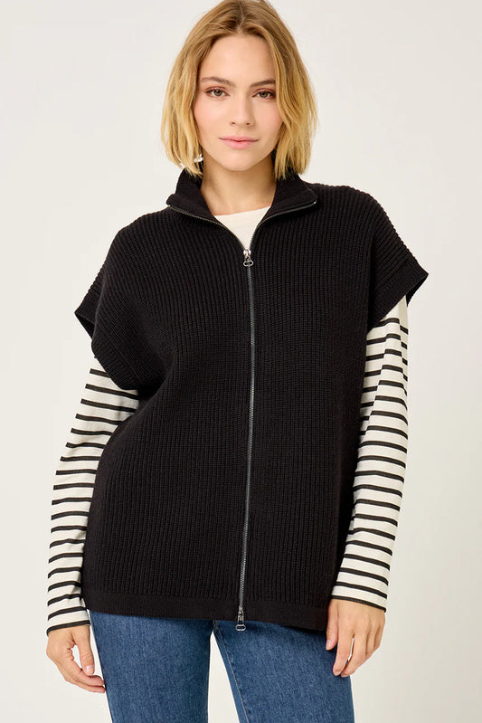 Gilet sans manche zipé GW2512 noir