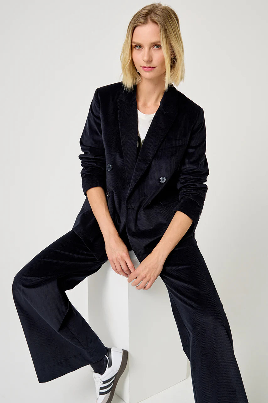 Veste Valence velours navy