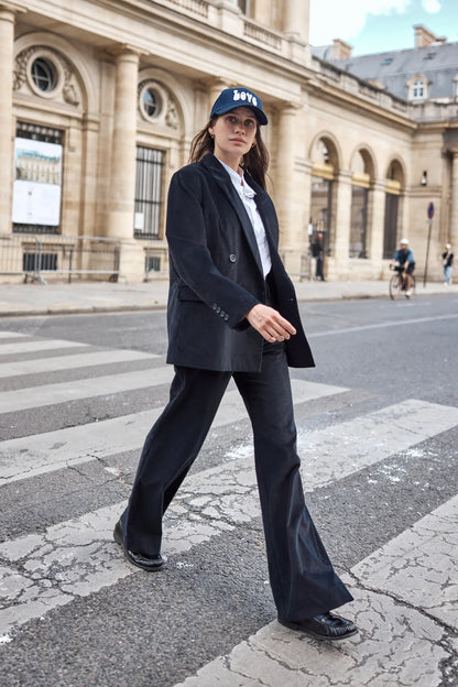 Veste Valence velours navy