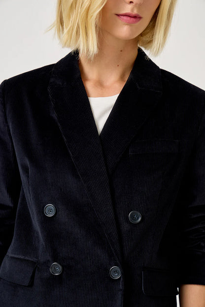 Veste Valence velours navy