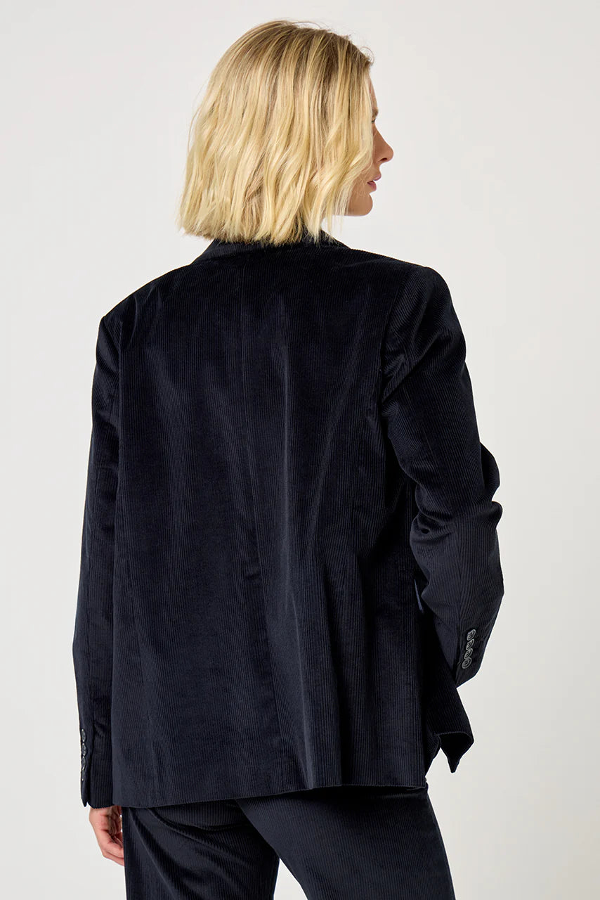 Veste Valence velours navy