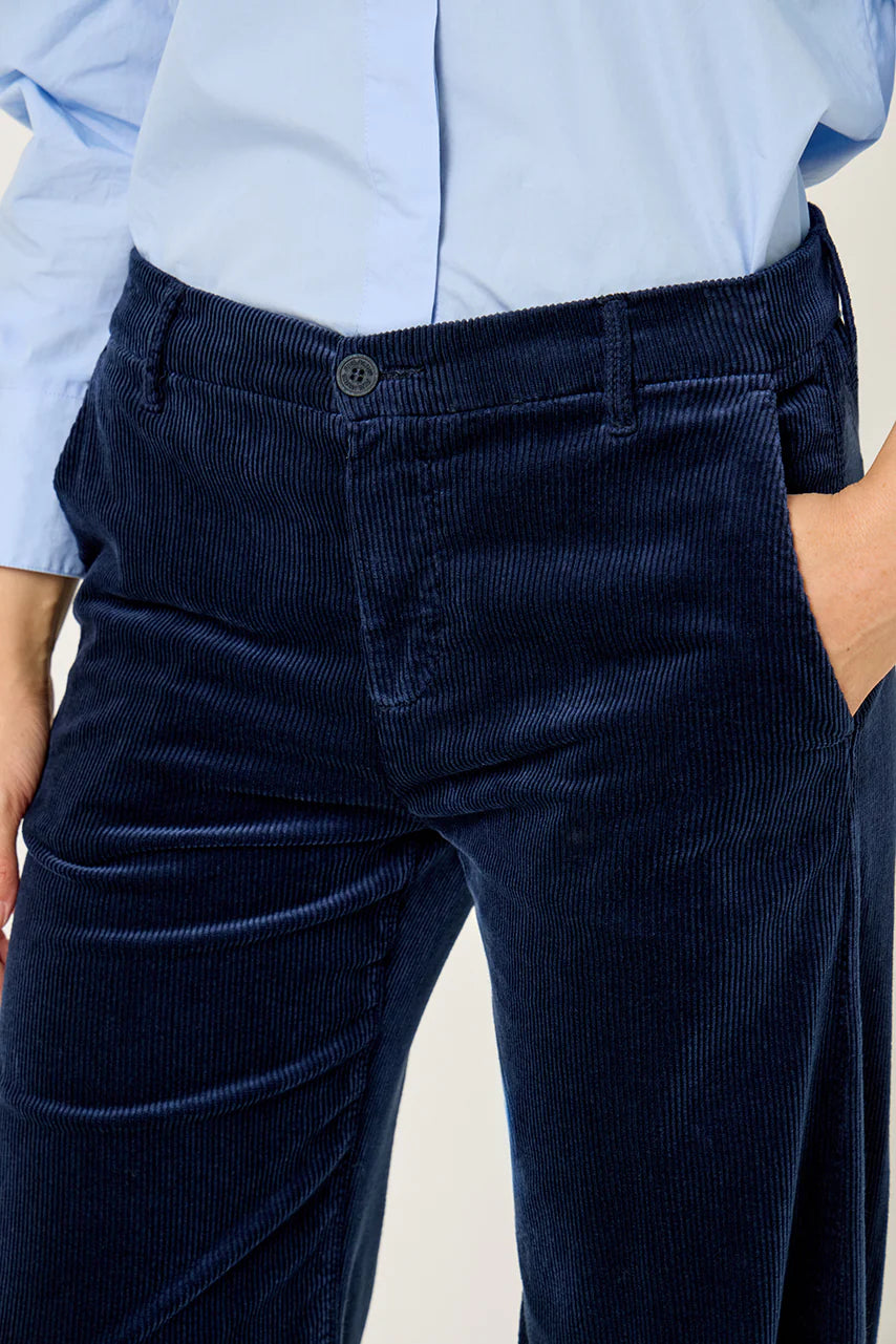 Pantalon Leika velours navy