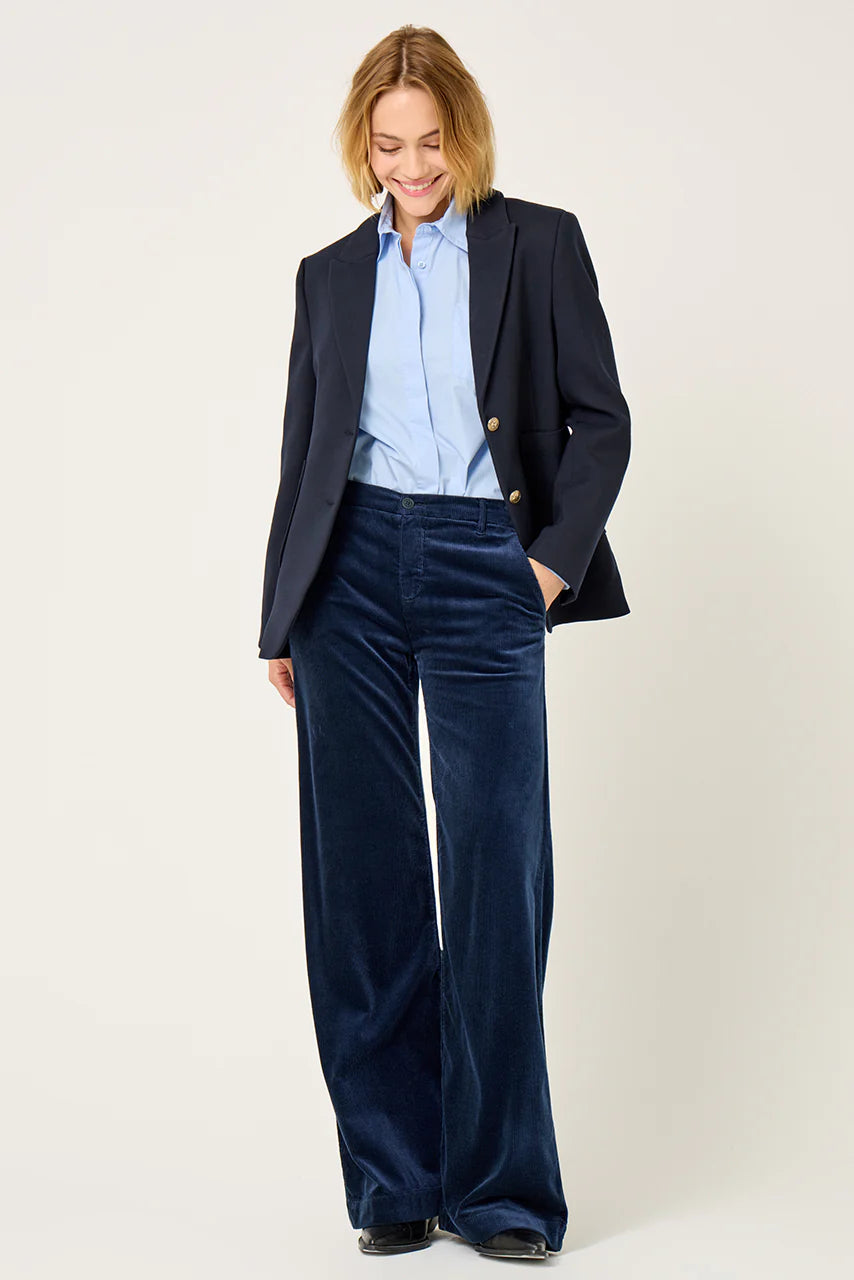 Pantalon Leika velours navy