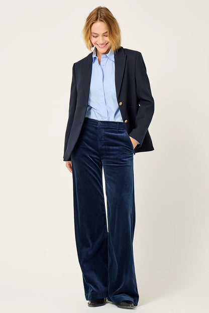 Pantalon Leika velours navy